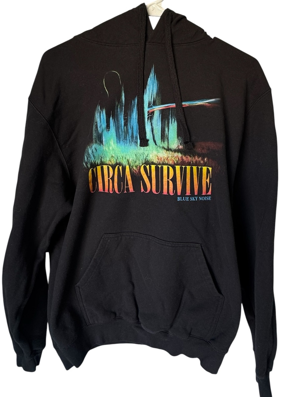 Circa Survive Rock Band Tour Blue Sky Noise Men’s M Black Hoodie MINTY 2010